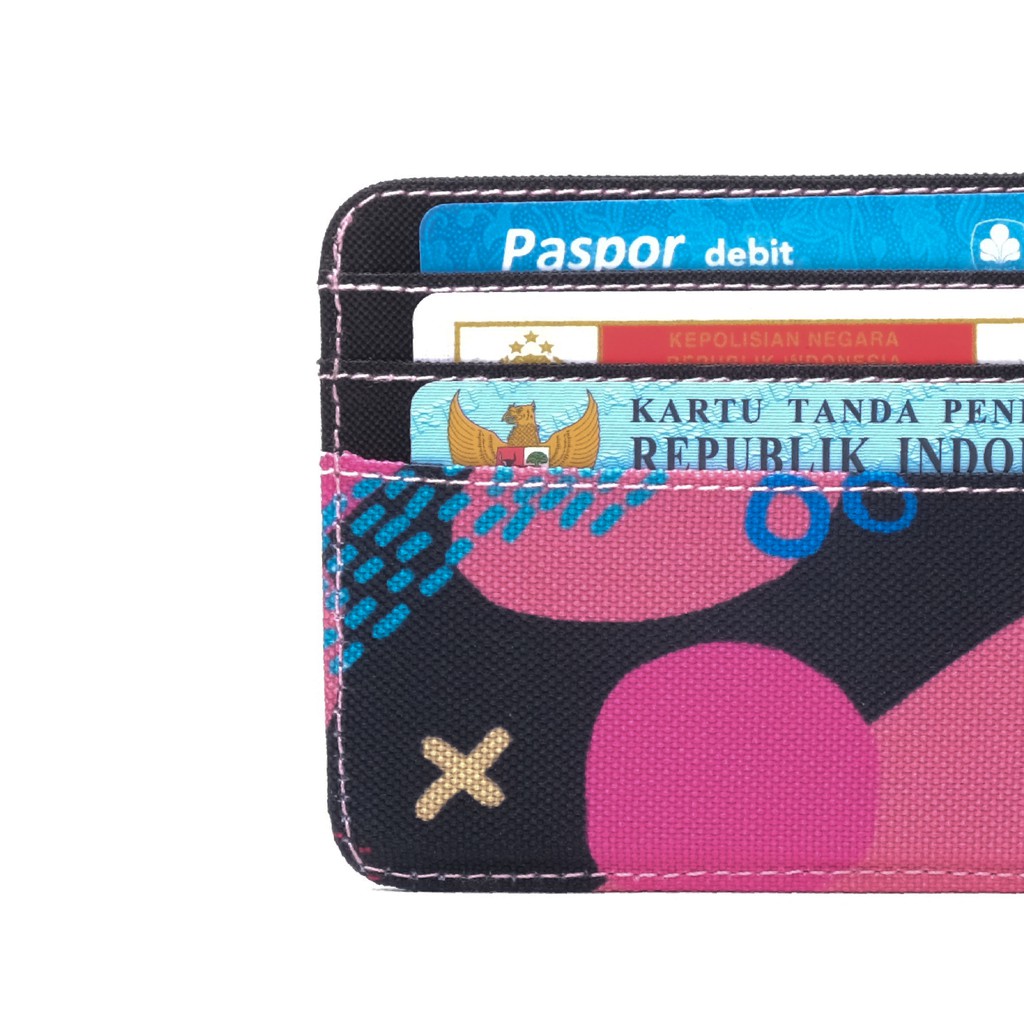 dompet karetu cewek cowok minimalis motif abstrak