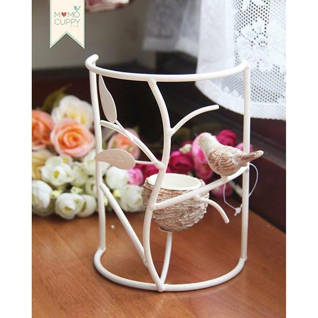 Tempat Lilin Motif Burung ( Single Candle Holder)