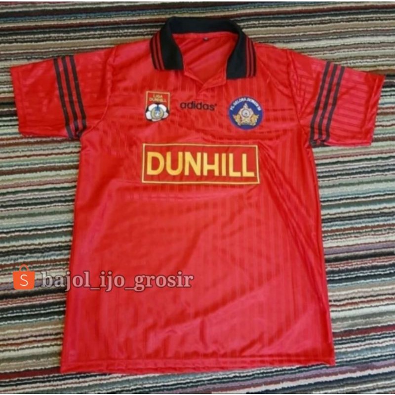 Jersey PS GELORA DEWATA Bali Home 1994 - 1995 Liga DUNHIL Merah FULL PRINTING Atau BORDIR Retro Rema