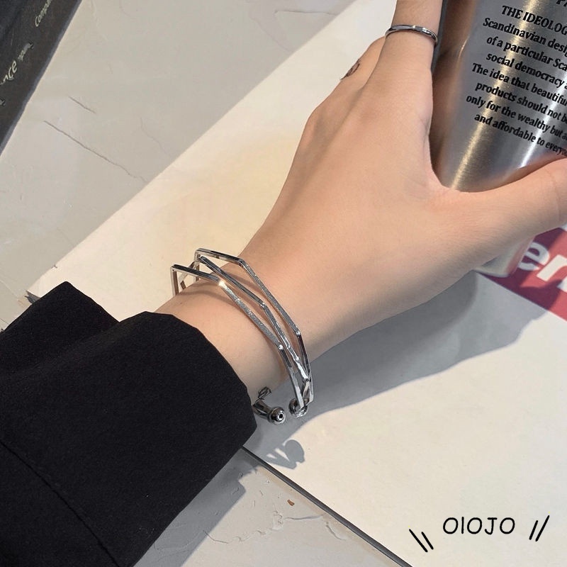 Gelang Paduan Seng Laminasi Gaya Korea Untuk Wanita - ol