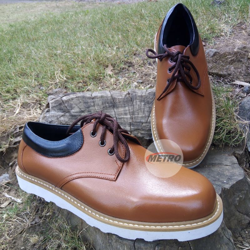 Sepatu casual pria | Kulit sapi asli | METRO Magetan