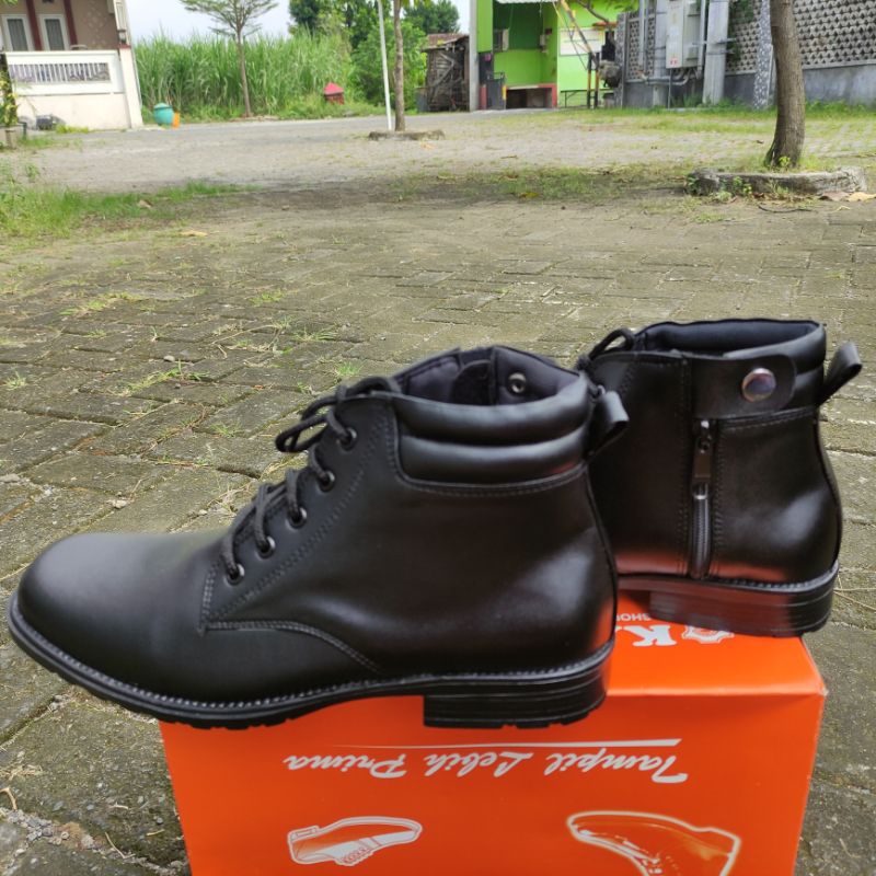 SEPATU PDH KULIT ASLI TALI TNI POLRI SECURITY SATPAM