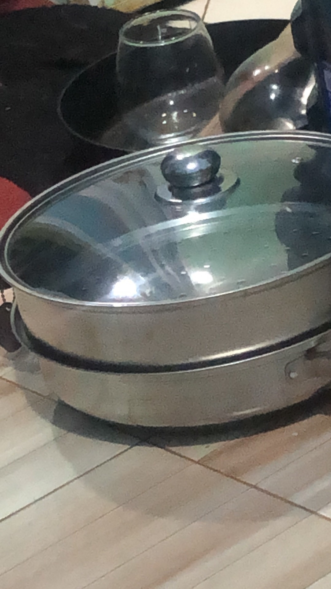 Panci Kukus Kukusan 28cm Double Stainless Steel Steamer Pan Dandang Hotpot Hot Pot Tempat Alat Dapur