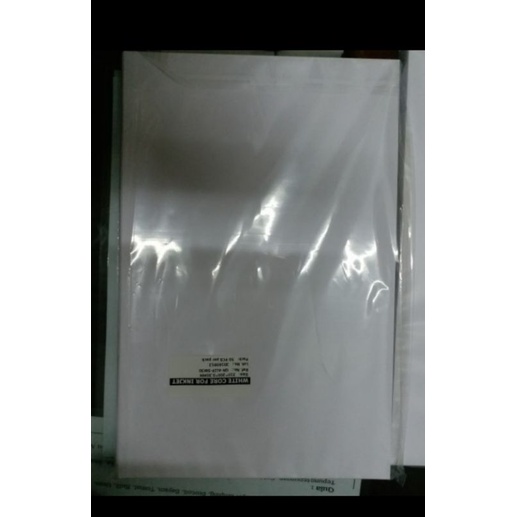 

pvc sheet / kertas PVC bahan laser indigo 0.3 inkjet a4