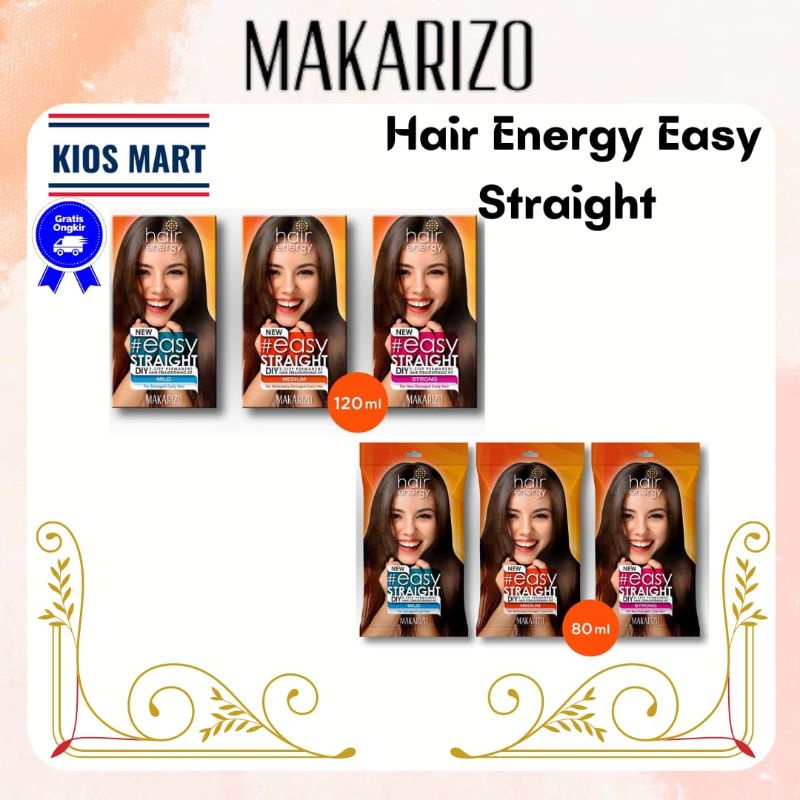 Makarizo Hair Energy Easy Straight 80ml &amp; 120ml /Strong/Medium/Mild