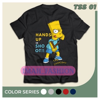 KAOS SABLON DTF BAHAN KAOS COTTON COMBED 30S ALLSIZE GAMBAR KARTUN THE SIMPSONS MURAH MERIAH KEKINIAN BISA COD IMF