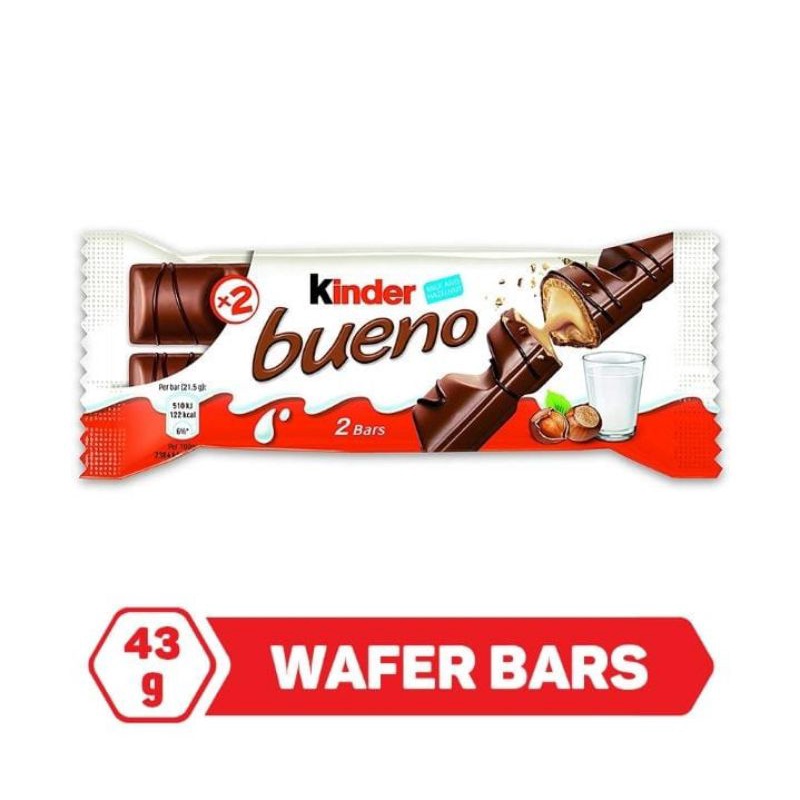 

Kinder Bueno Milk Hazelnut 43g