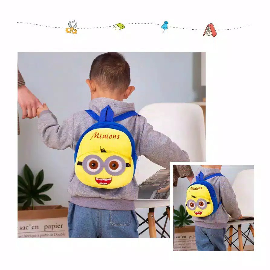 MIKADO - BK117 TAS RANSEL ANAK KARAKTER TK TAS RANSEL ANAK SEKOLAH BACKPACK IMPORT MURAH JAKARTA