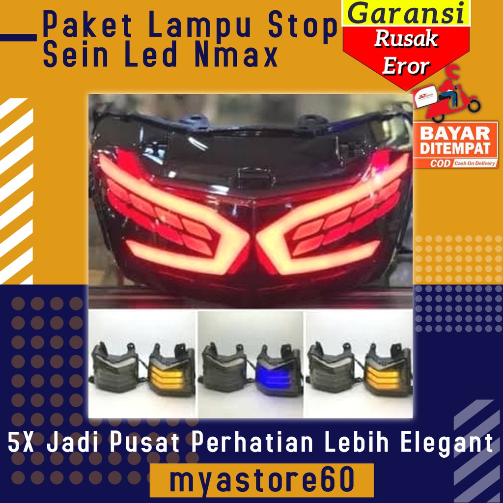 Lampu Stop Sein Sen Led Nmax Lampu Stop Lampu Sein Nmax LED Paket Aksesoris Variasi Sparepart Nmax