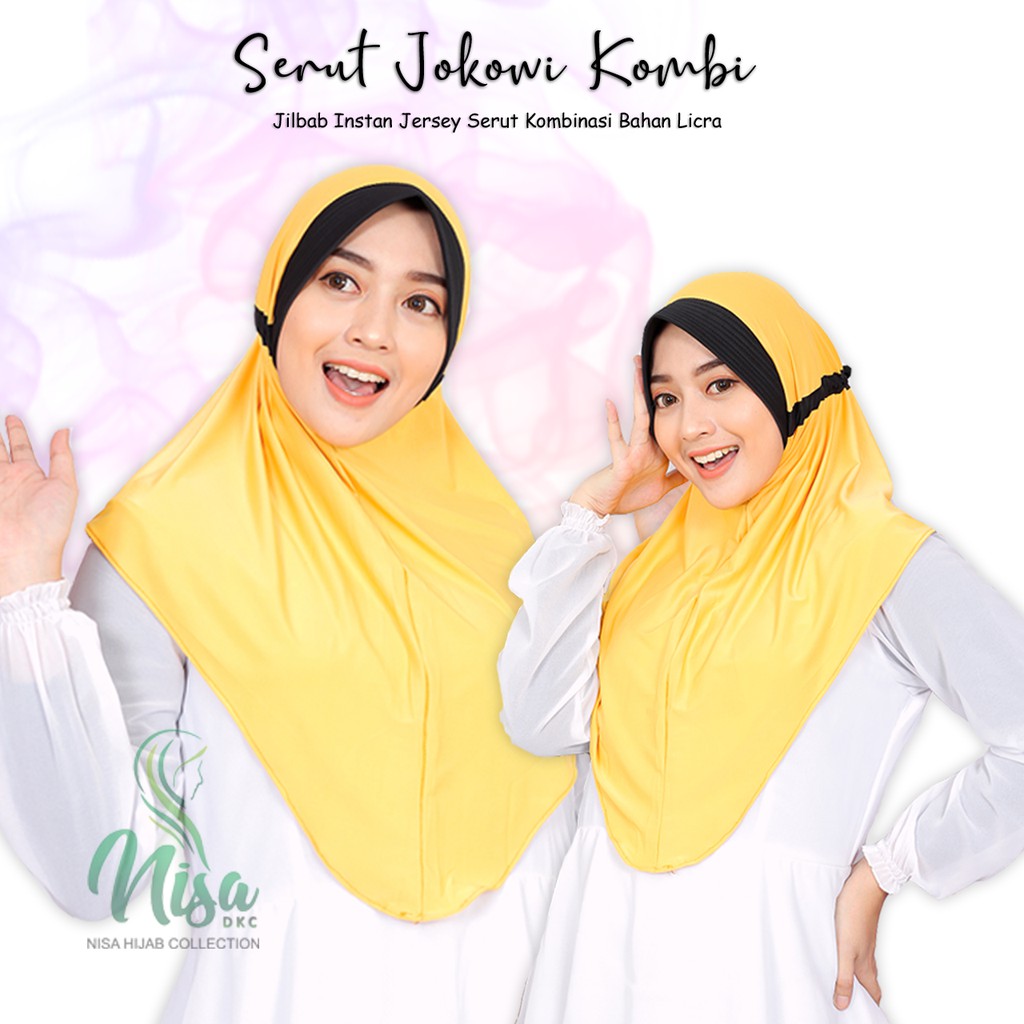 Jilbab Serut Kombinasi Hijab Jokowi Najwa Polos