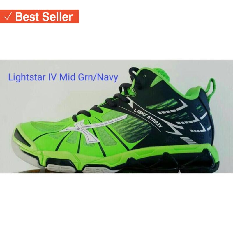 Sepatu Sport Olahraga murah awet kuat / Sepatu Volly Mitzuda Light Star IV Mid + bonus kaos kaki