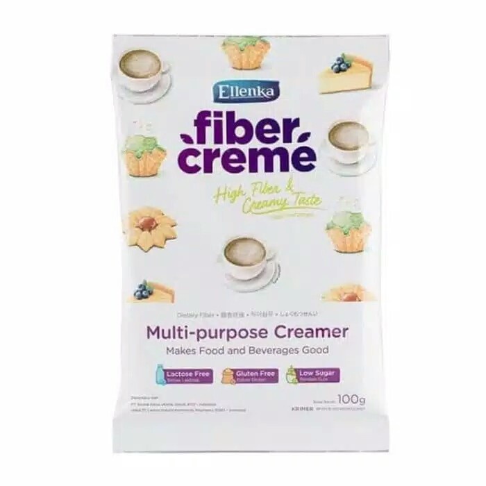 

Krimer- Ellenka Fiber Cream / Fiber Creme Sachet 100Gr /Pengaganti Santan Susu -Krimer.