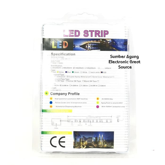 LED Strip RGB Remot Emico RGB 2835 Warna Warni Bisa Diatur StripLED