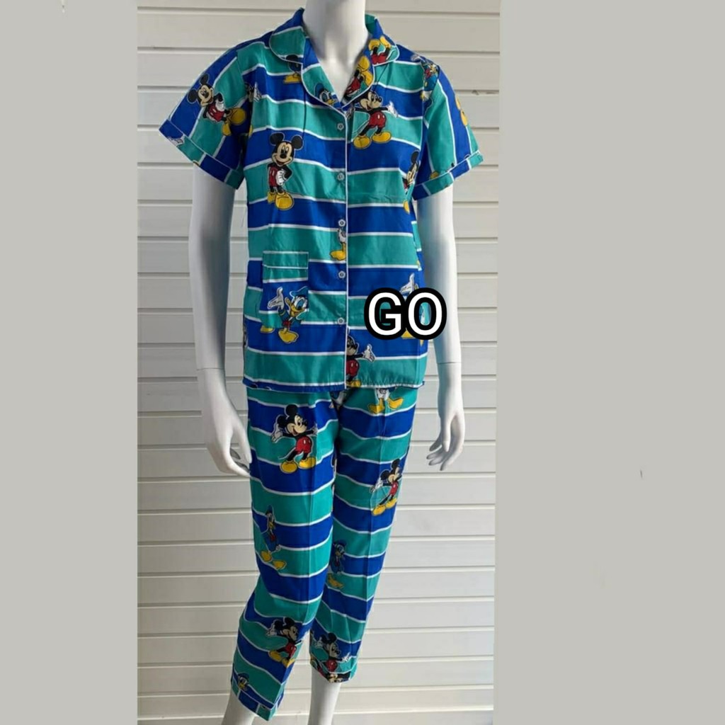 BB PIYAMA WANITA / BAJU TIDUR WANITA 3 IN 1 Motif Karakter