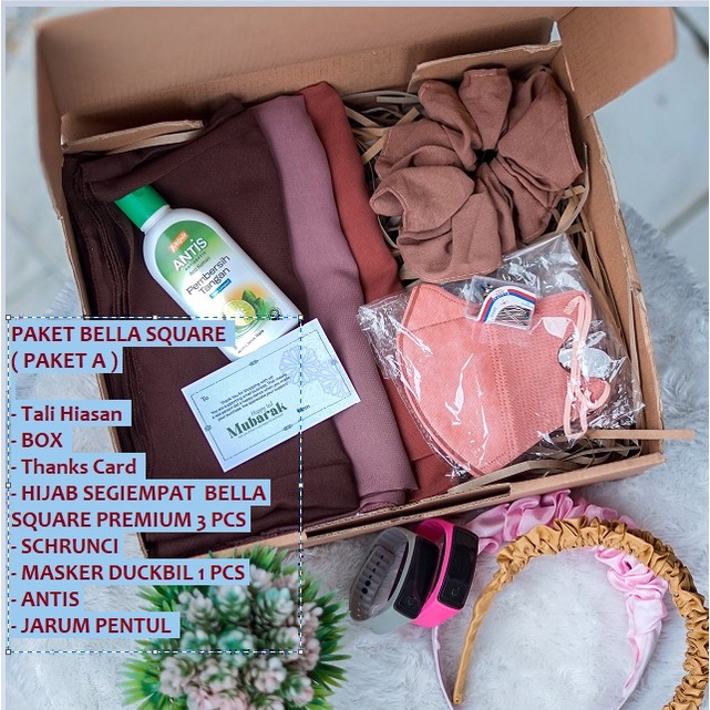 

HAMPERS PERNIKAHAN KADO ULANG TAHUN ANNIVERSARY WISUDA HADIAH VALENTINE GIFT HIJAB BELLASQUARE PREMIUM