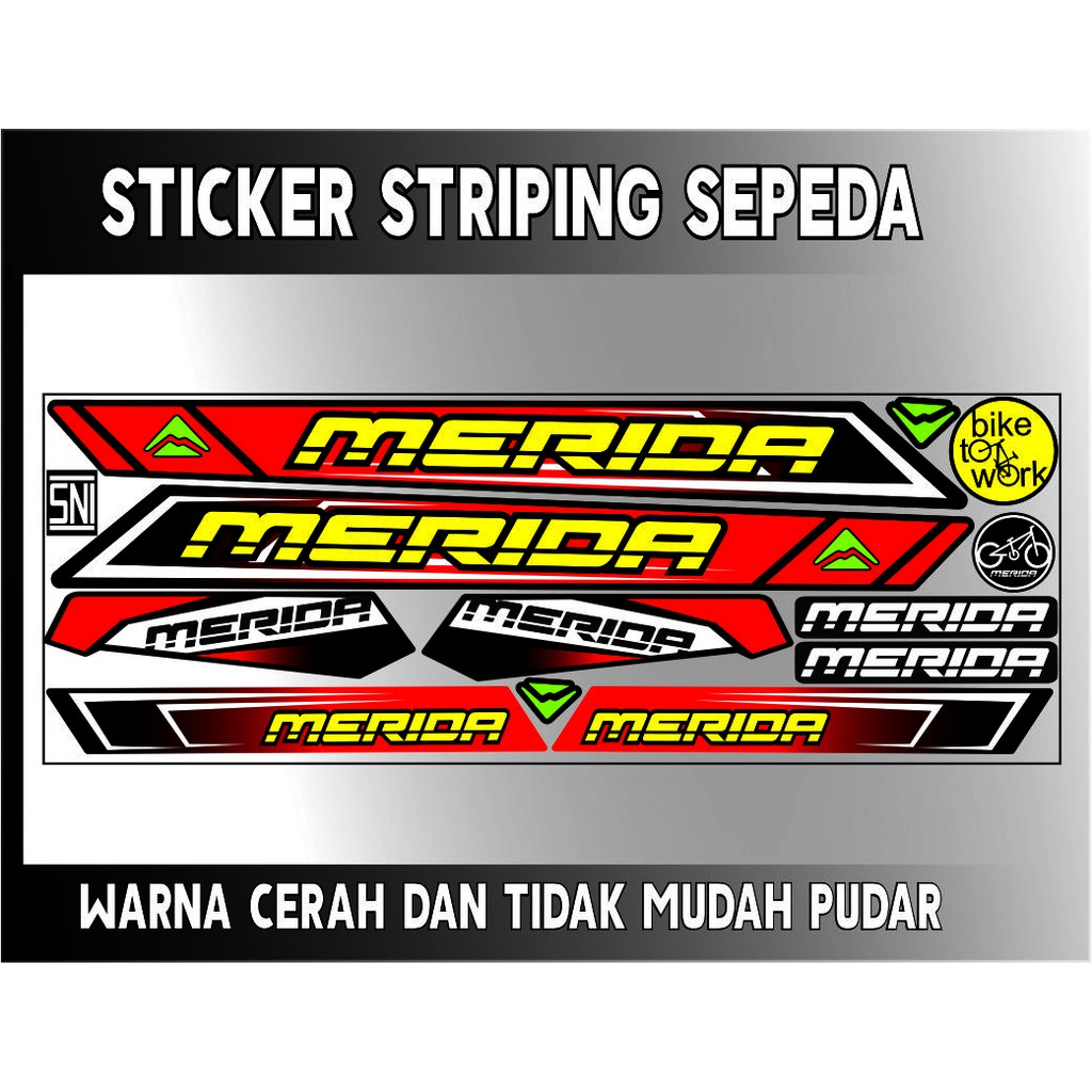 STRIPING VARIASI SEPEDA MERIDA STIKER BIKE STRIPING