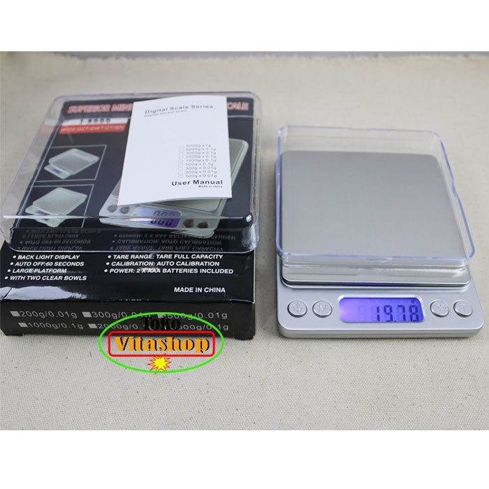 Timbangan Emas Digital 500g/0.01g Scale Alat Timbang Permata Silver