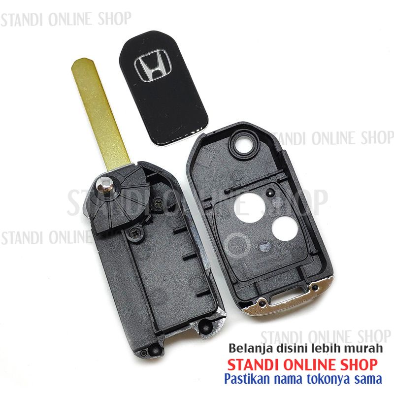 Casing Kunci Lipat Flip Key Honda Mobilio 2 Tombol Elegant Style New Models