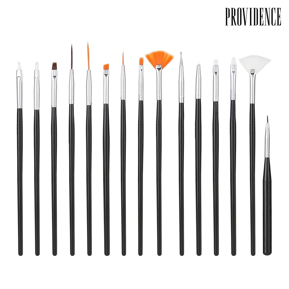 Providence 15Pcs/Set Pro Nail Art Drawing Dotting Polish Makeup Pen Brushes Manicure Tool