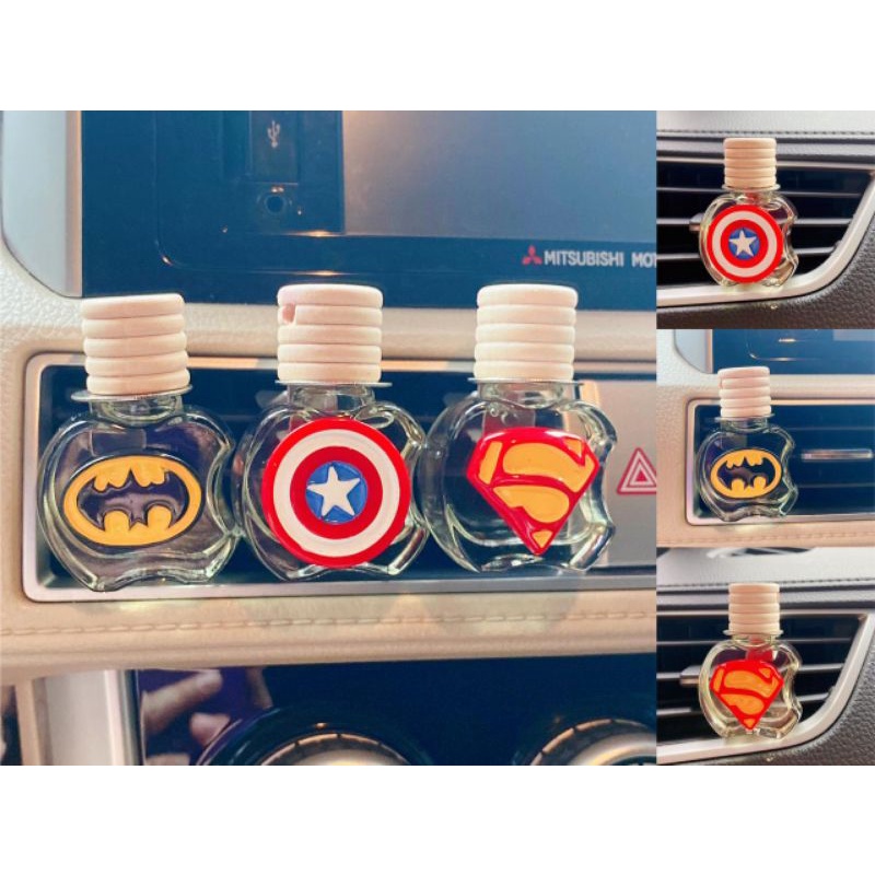 PARFUM KLIP AC // jepit AC pewangi mobil airfreshener Batman superman captain america spiderman