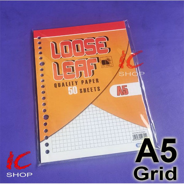 

Loose Leaf Grid KOALA / Isi Binder Kotak A5