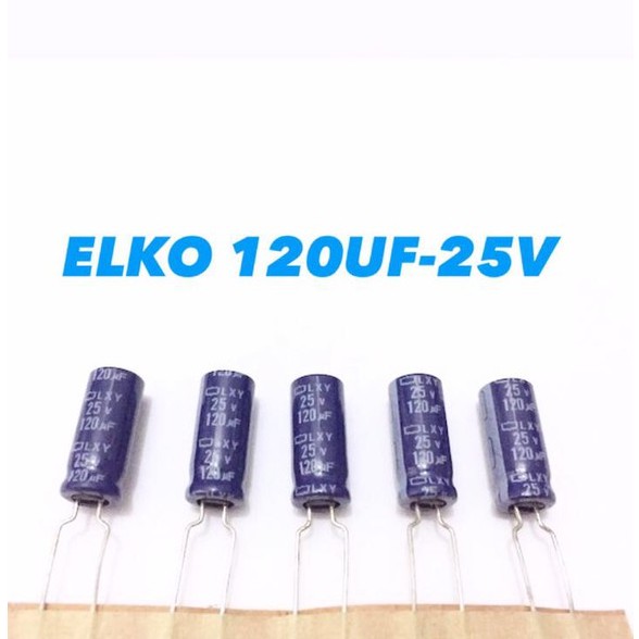 ELKO KAPASITOR 120UF - 25V