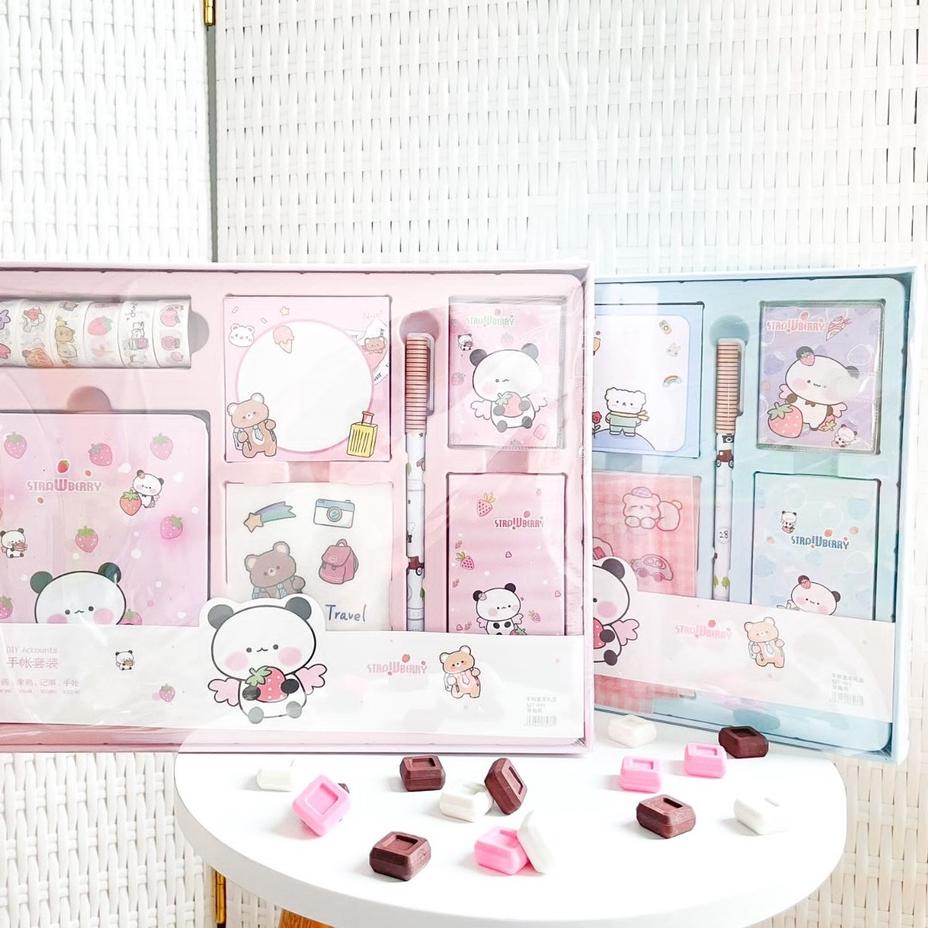 

ツ PAKET JURNAL ALAT TULIS 7 IN 1 MODEL BUNNY KELINCI IMUT 2 WARNA PAKET BOX STATIONARY LENGKAP ISI BUKU TULIS SOLATIP PEN STICKY NOTES DAN STIKER TER Recomend