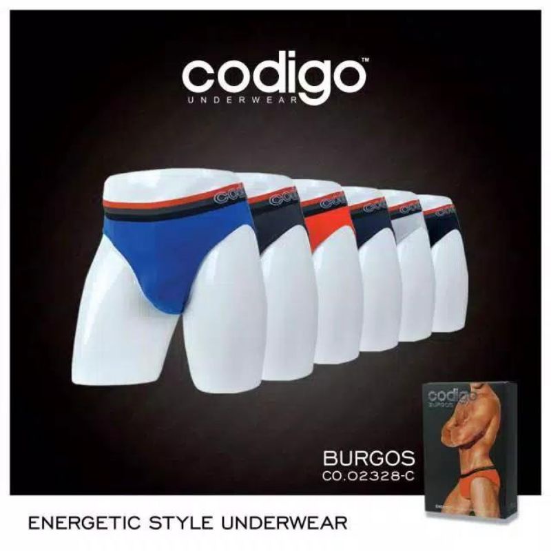 CODIGO BURGOS 3 PCS || CD PRIA CODIGO KARET BOXER || CELANA DALAM LAKI LAKI SEGI TIGA KARET BOXER CO