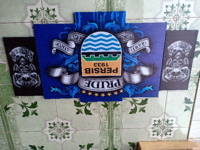 Hiasan Dinding Rumah / Wall Art 5 Panel Football - Persib 01