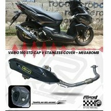 knalpot Vario 160  rob1 racing pakai megabomb original - All new Vario 160