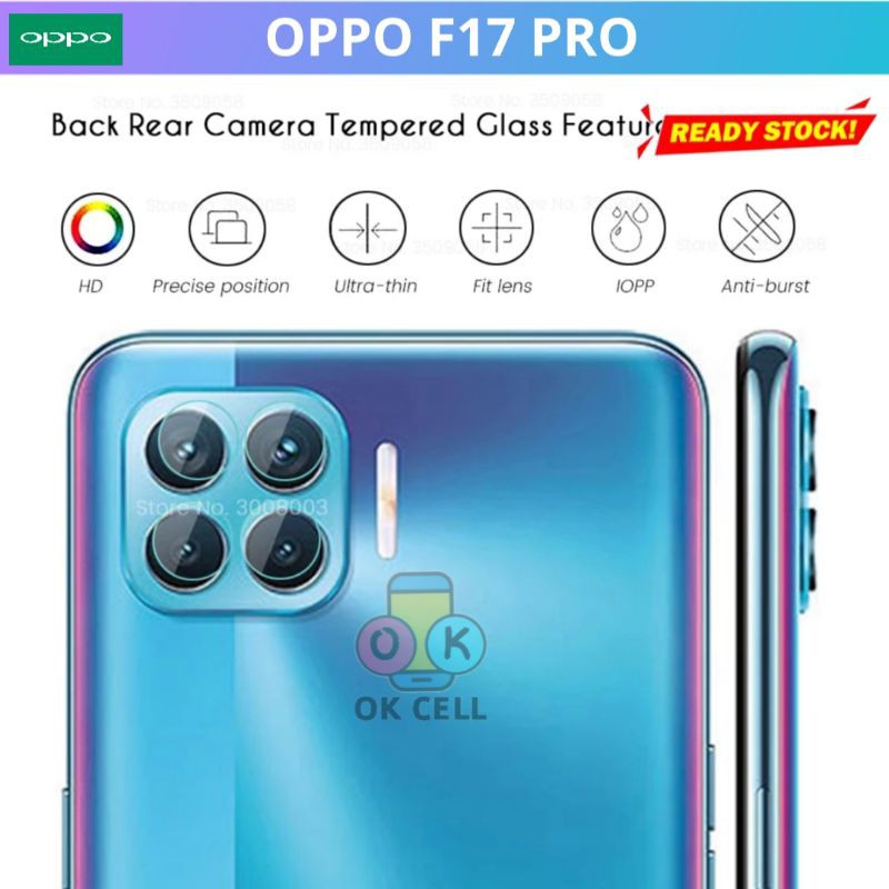 Tempered Glass Camera Oppo F17Pro - Tg Anti Gores Kaca Kamera Oppo F17 Pro Screen Protector Premium