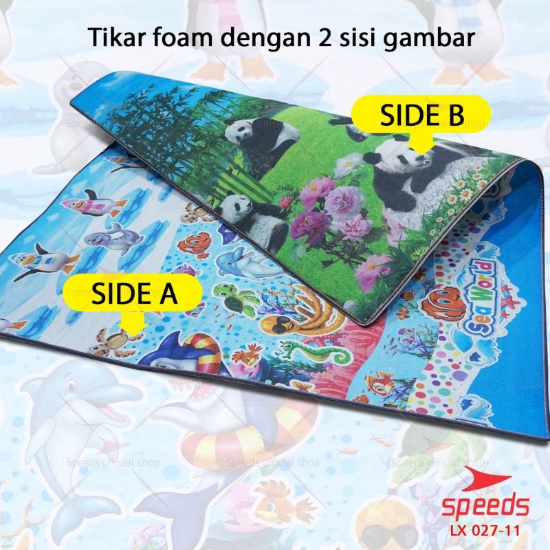 Tikar Karpet Bolak Balik Tebal Tikar Foam Motif Karakter / karpet tebal / matras