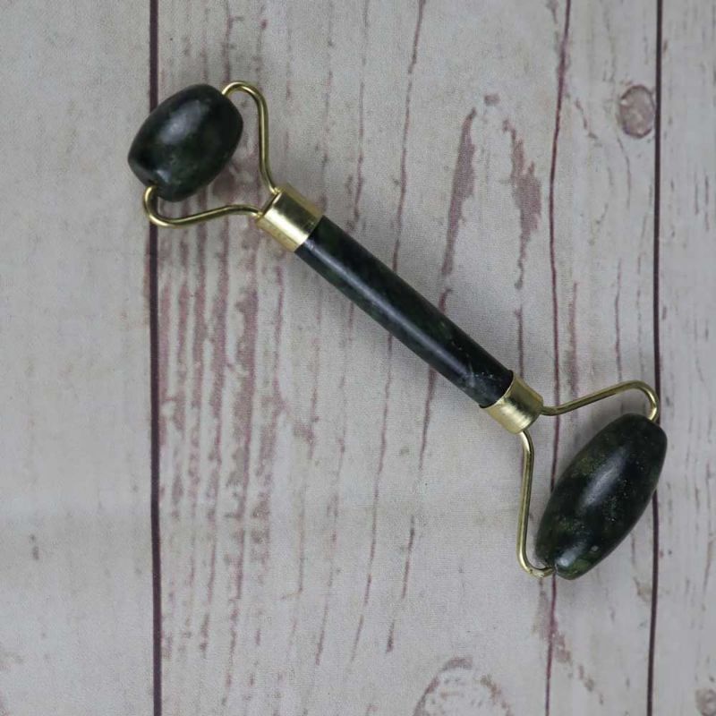 Roller Jade Guasha Gua Sha Alat Pijat Wajah Muka Facial Roller Ganda