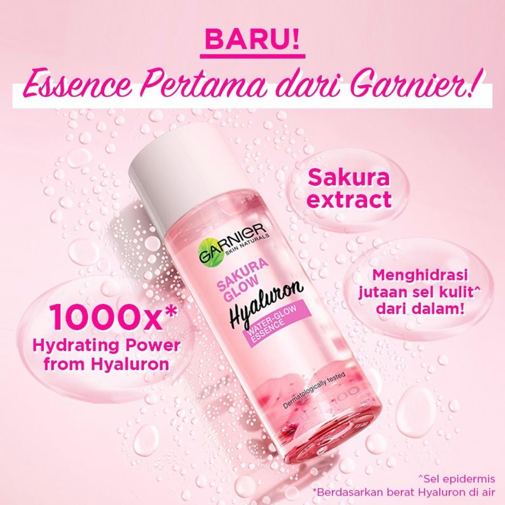 GARNIER Sakura Glow Hyaluron Water Glow Essence 30ml 100ml
