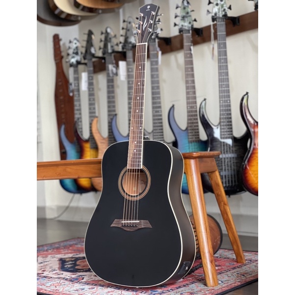 Gitar Akustik Dame Lilies 70 ELEKTRIK BLACK