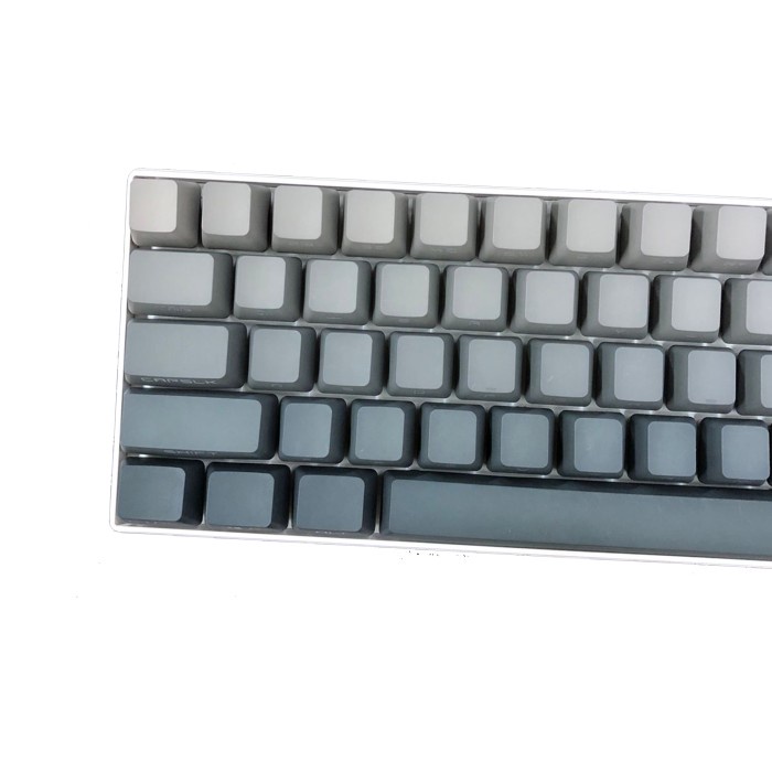 ALCHA KEYCAPS GRADIENT GREY PBT DOUBLE SHOT SIDE LETTERS