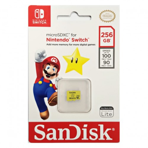 Memory Micro SanDisk 256GB Official For Nintendo Switch