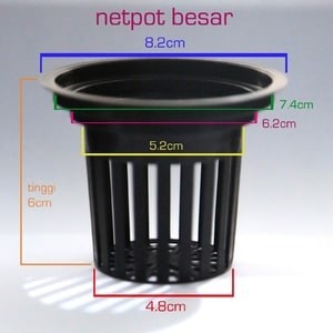 Netpot BESAR 8 cm / net pot hidroponik BESAR 8 cm / hidroponik