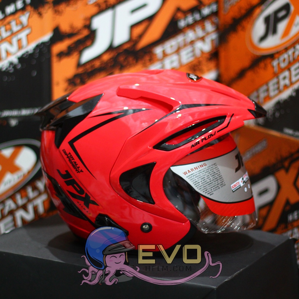 HELM JPX HALFFACE_JPX SUPREME - PINK MAGENTA / BLACK ( ONGKIR 2KG) JPX HALFFACE JPX SUPREME