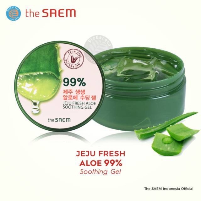 BPOM ORI 100% THE SAEM thesaem Jeju Fresh Aloe Soothing Gel Aloe Vera aloevera 95 dan 99