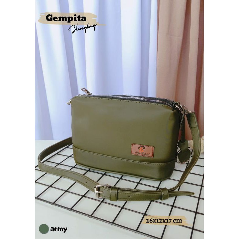 READY GEMPITA SLINGBAG CHOCOLY TALI PANJANG BY BIRU TSABITA