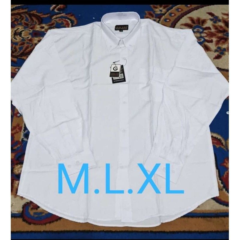 Kemeja formal putih polos lengan panjang premium quality