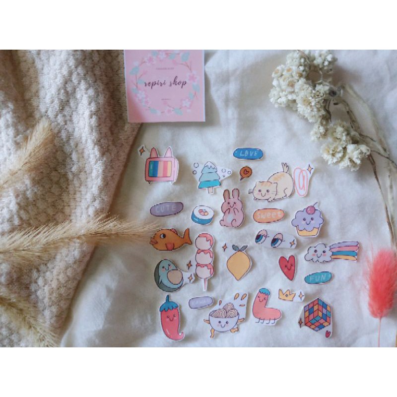 

KAWAII TUMBLR MINI STICKER SET DIE CUT