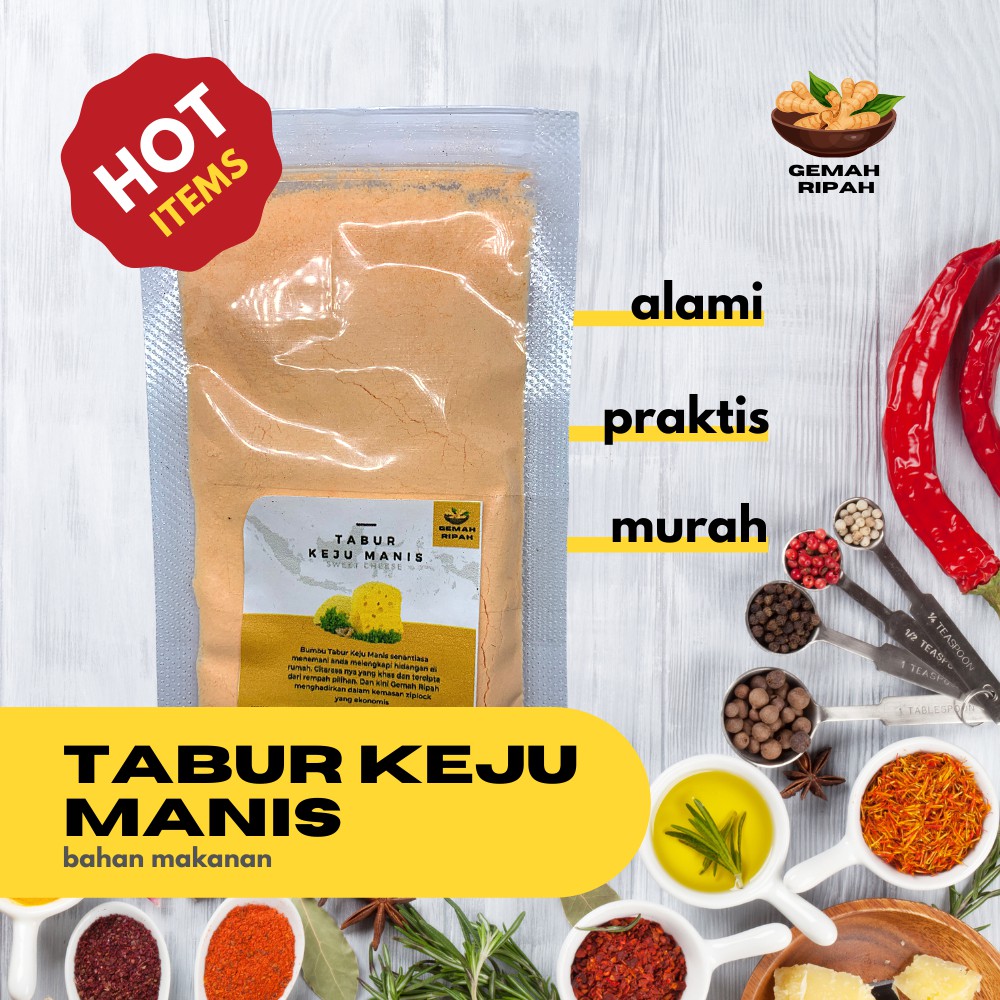 Jual Bumbu Tabur Keju Manis Premium Bumbu Tabur Aneka Rasa Non Msg Keju