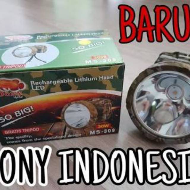 SENTER KEPALA DONY MS 309 30WATT SO BIG READY CAHAYA KUNING & PUTIH