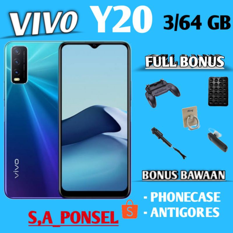 VIVO Y20 RAM 4/64 GB GARANSI RESMI VIVO