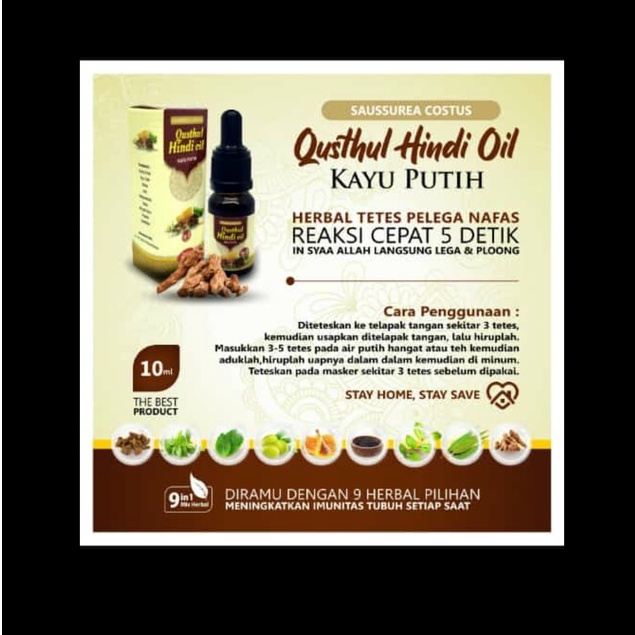 Qusthul Hindi Oil Kayu Putih 10 ml