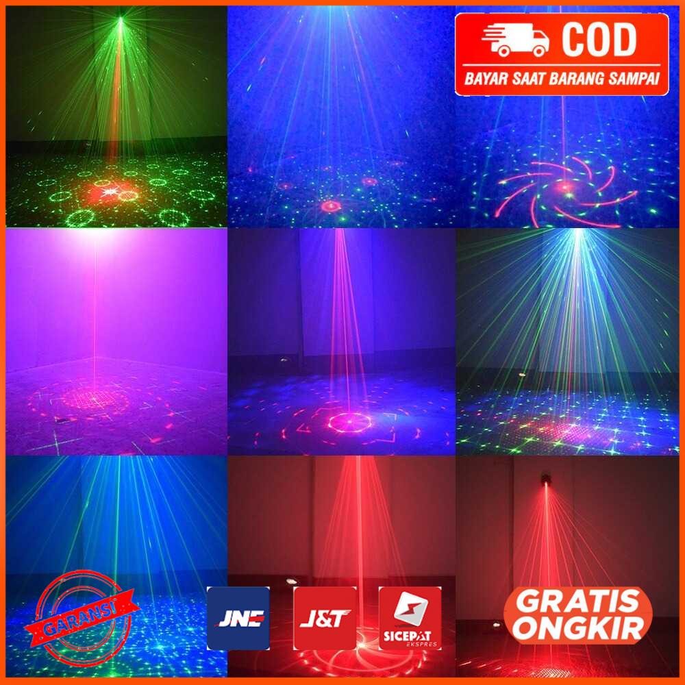 Proyektor Laser Lampu LED Disco Party 6 Hole 69 Pattern YXE-15