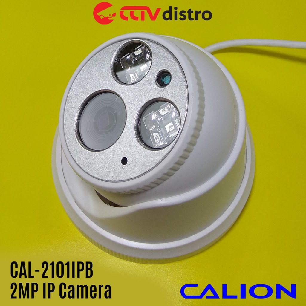 CCTV IP Camera Indoor Dome 2MP Full HD 1080P Infrared Night Vision &amp; PoE | Calion CAL-2101IPB