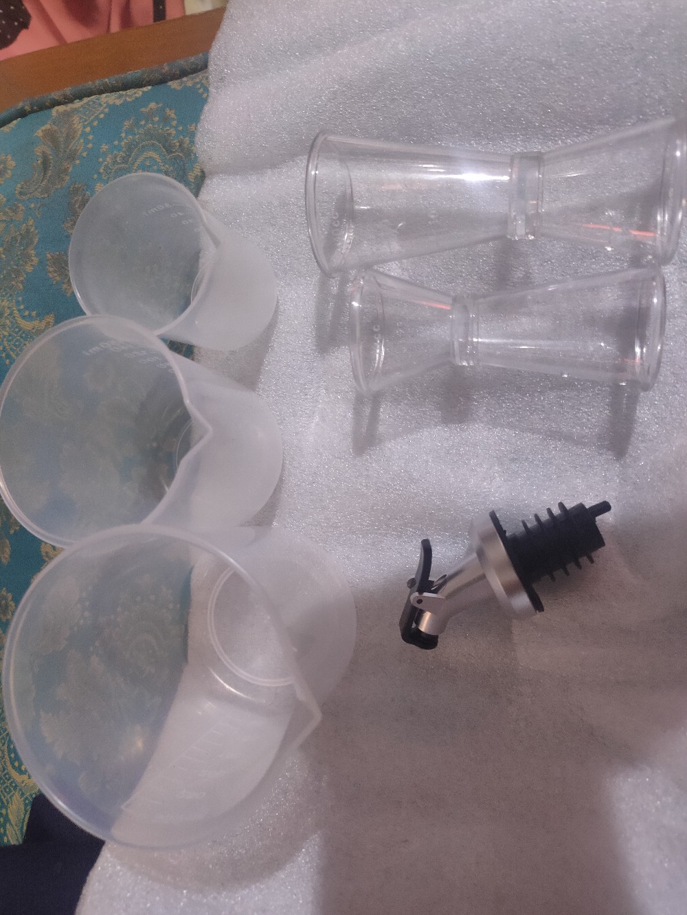 3 Pcs/set Plastic Measuring Cup Laboratory Work Experiment Measuring Jigger Jug With Numerical Graduations